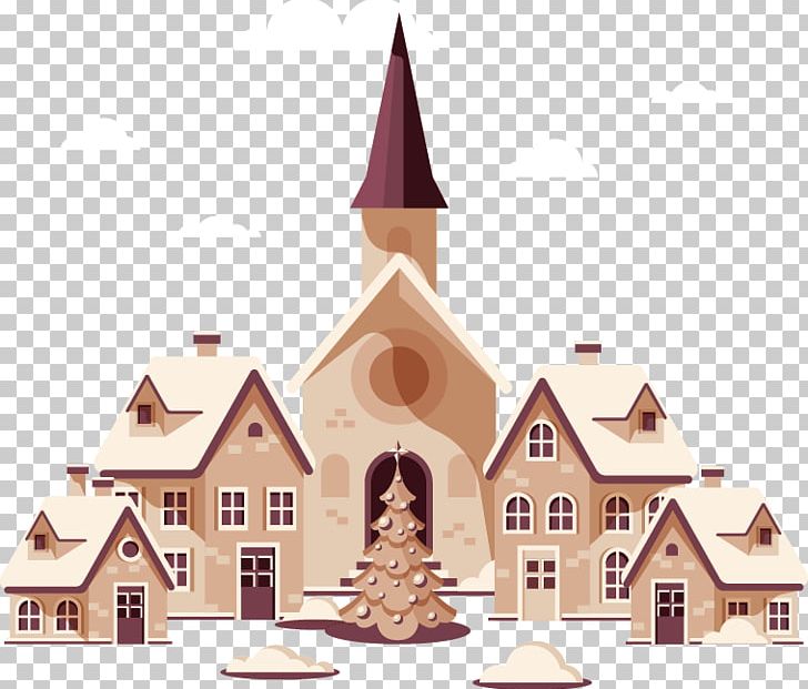 Euclidean PNG, Clipart, Castle, Christmas, Christmas Town, Christmas Village, City Free PNG Download