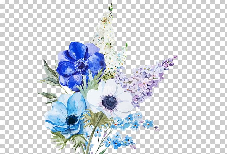Watercolor Painting PNG, Clipart, Art, Blue, Cut Flowers, Decoupage, Delphinium Free PNG Download