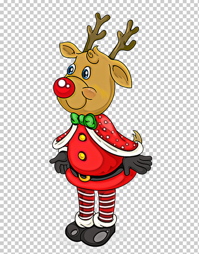 Cartoon Christmas Happy Deer Pleased PNG, Clipart, Cartoon, Christmas, Deer, Happy, Pleased Free PNG Download