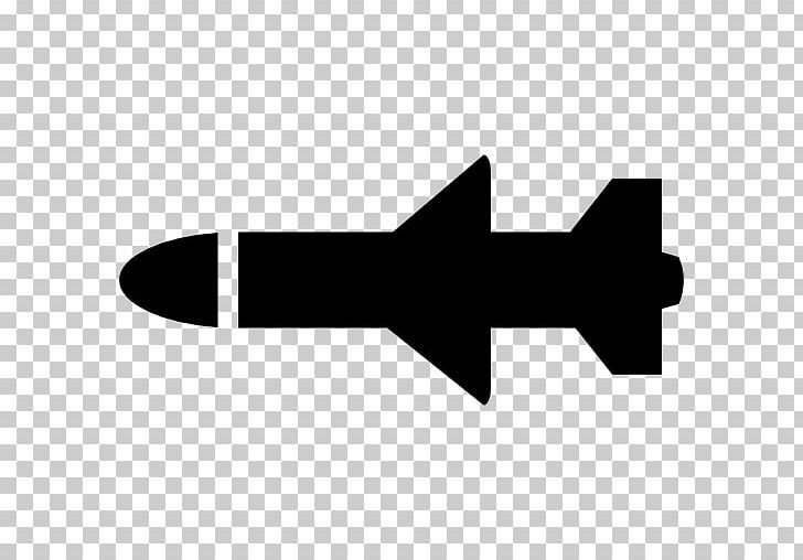 Missile Weapon Computer Icons PNG, Clipart, Aircraft, Airplane, Angle, Black And White, Bomb Free PNG Download