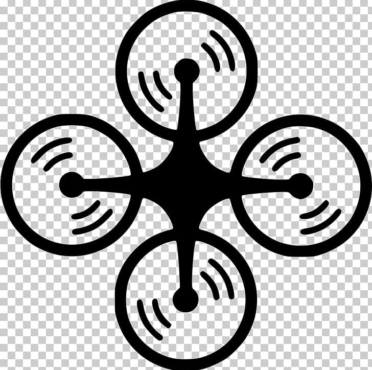 Mavic Pro Unmanned Aerial Vehicle Quadcopter Computer Icons PNG, Clipart, Artwork, Black And White, Circle, Computer Icons, Drone Racing Free PNG Download