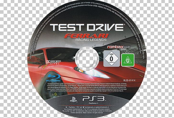 Test Drive: Ferrari Racing Legends PlayStation 3 Slightly Mad Studios Compact Disc Game PNG, Clipart, Brand, Compact Disc, Data Storage Device, Driving, Dvd Free PNG Download