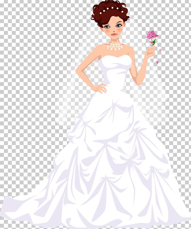 Bride Wedding Dress Vecteur PNG, Clipart, Beautiful Girl, Beautiful Vector, Beauty, Beauty Salon, Bridal Clothing Free PNG Download
