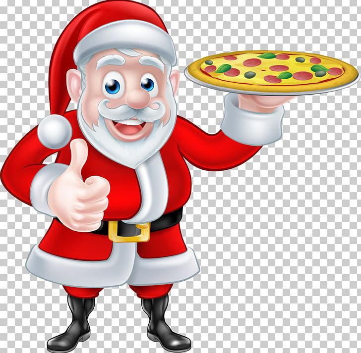Pizza Santa Claus Take-out Italian Cuisine Christmas PNG, Clipart, Cartoon Pizza, Chef, Christmas Card, Christmas Stocking, Encapsulated Postscript Free PNG Download