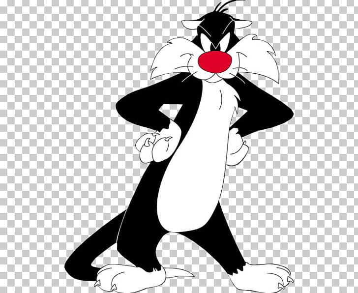 Sylvester Jr. Cat Tweety Looney Tunes PNG, Clipart, Artwork, Baby Looney Tunes, Black, Black And White, Carnivoran Free PNG Download