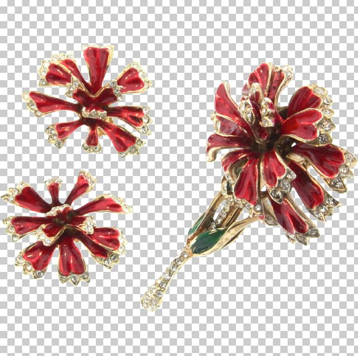 Earring Brooch Christmas Ornament Jewelry Design Jewellery PNG, Clipart, Brooch, Carnation, Christmas, Christmas Ornament, Coro Free PNG Download