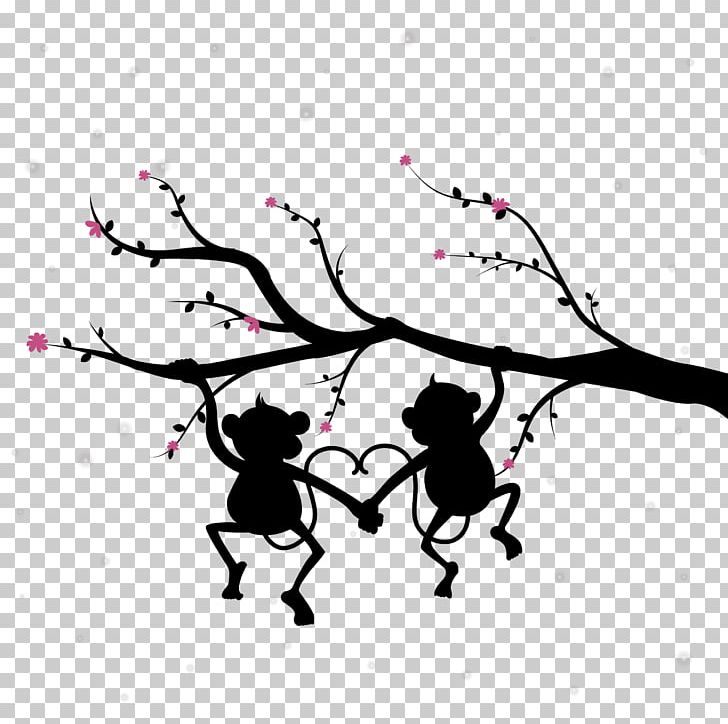 Silhouette PNG, Clipart, Art, Black, Branch, Computer Wallpaper, Couple Vector Free PNG Download