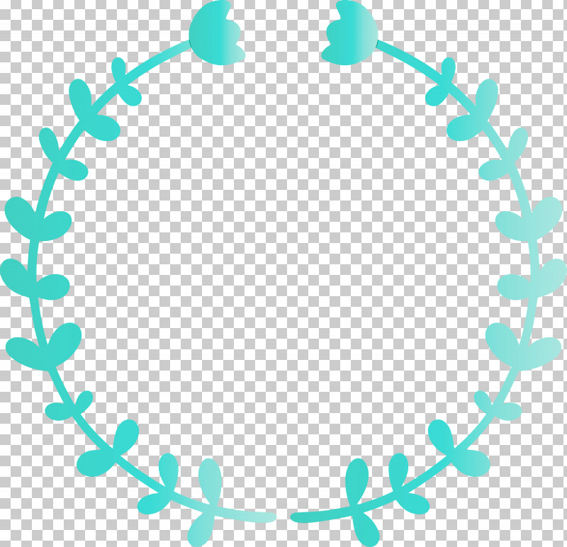 Turquoise Aqua Circle Teal Line PNG, Clipart, Aqua, Circle, Floral Frame, Flower Frame, Leaf Frame Free PNG Download