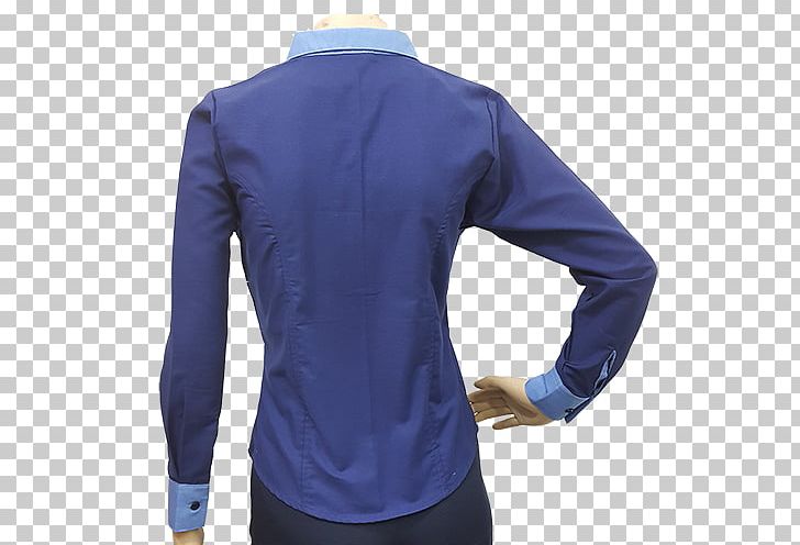 Dress Shirt Long-sleeved T-shirt Blue Blouse PNG, Clipart, Blouse, Blue, Button, Clothing, Cobalt Blue Free PNG Download