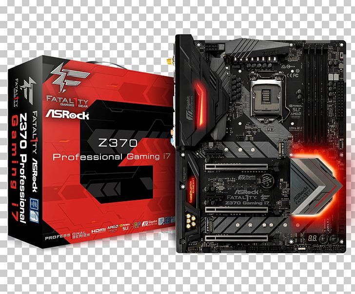Intel ASROCK ASRock Fatal1ty Z370 Professional Gaming I7 Motherboard LGA 1151 PNG, Clipart, Asrock, Central Processing Unit, Computer Hardware, Electronic Device, Electronics Free PNG Download