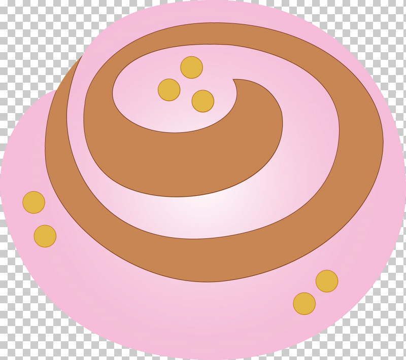 Circle Pink Pattern Sticker Plate PNG, Clipart, Cinnamon Roll, Circle, Oval, Paint, Pink Free PNG Download