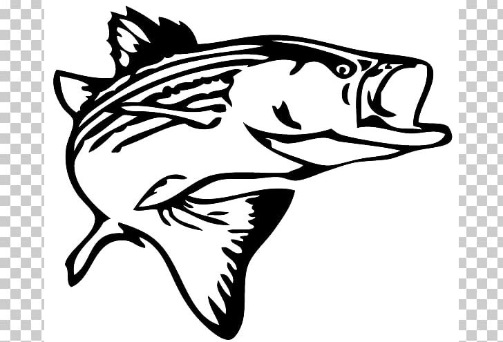 Striped Bass Fishing Decal PNG, Clipart, Artwork, Bass, Bass Fishing, Black, Carnivoran Free PNG Download