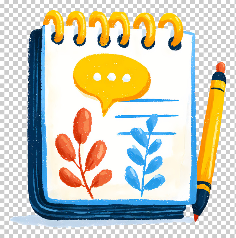 Blog Icon - Colorful Notebook And Pencil PNG