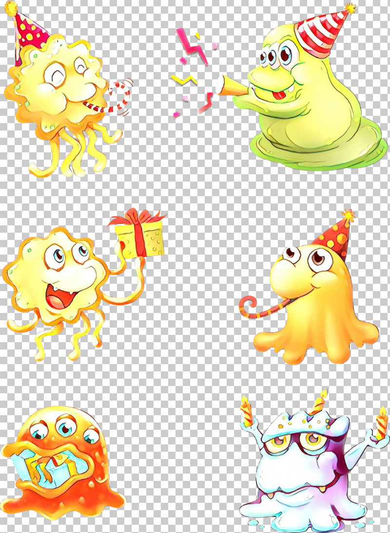Cartoon Yellow Animal Figure Sticker PNG, Clipart, Animal Figure, Cartoon, Sticker, Yellow Free PNG Download