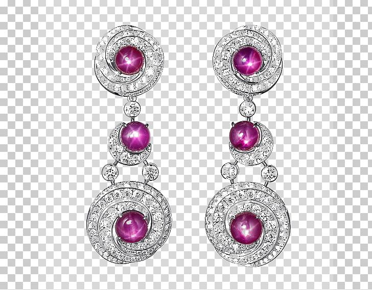 Ruby Earring Gemstone Jewellery PNG, Clipart, Asterism, Body Jewelry, Cabochon, Cartier, Designer Free PNG Download