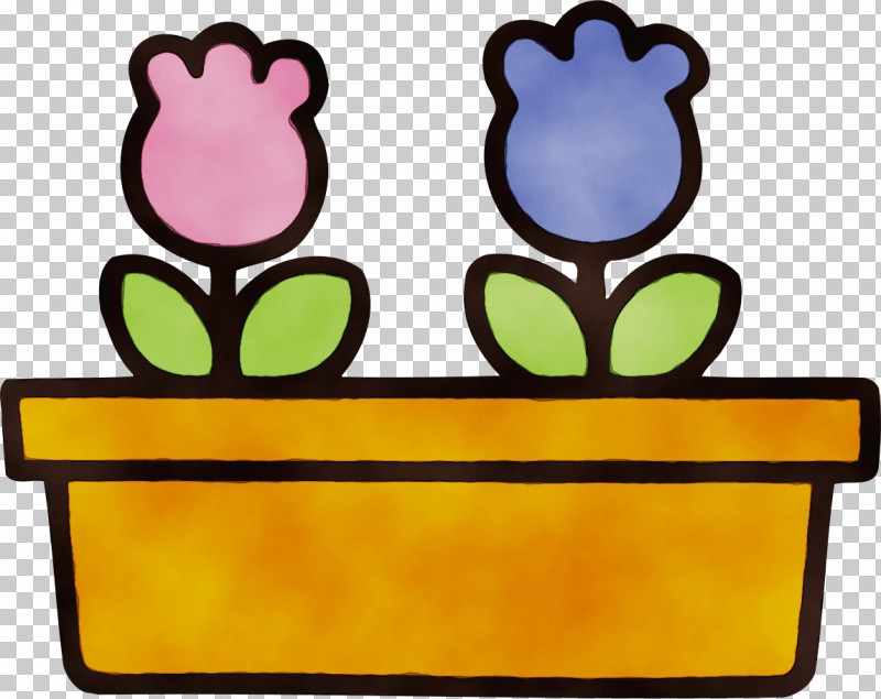 Yellow PNG, Clipart, Floral, Flower, Paint, Potted, Vase Free PNG Download