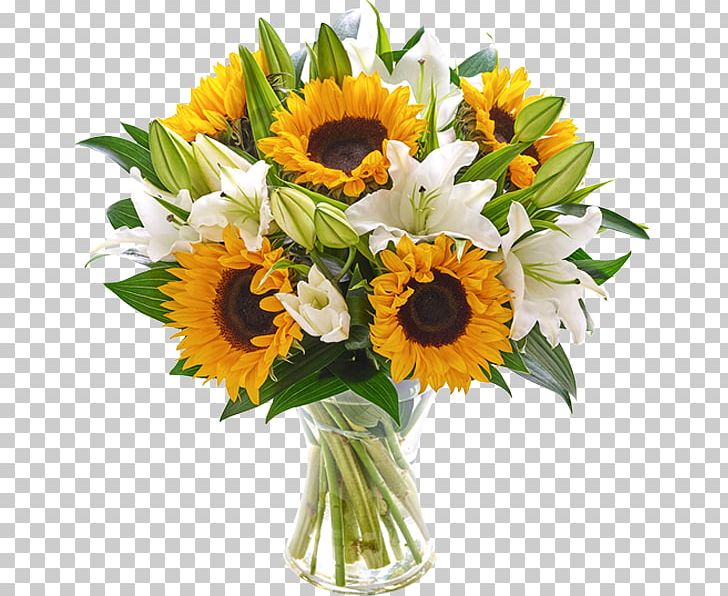 Common Sunflower Cut Flowers Flower Bouquet Lilium PNG, Clipart, Artificial Flower, Blume, Calla Lily, Centrepiece, Common Sunflower Free PNG Download