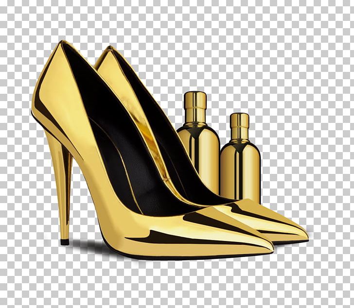 High-heeled Footwear Gold Court Shoe Sandal PNG, Clipart, Accessories, Brand, Decoration, Designer, Fashion Free PNG Download