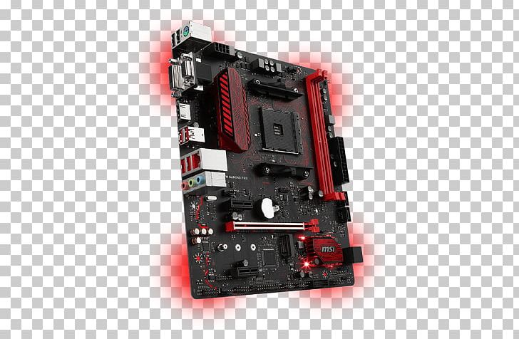 Socket AM4 MicroATX MSI B350M GAMING PRO Motherboard PNG, Clipart, Atx, Chipset, Computer Component, Computer Hardware, Cpu Socket Free PNG Download