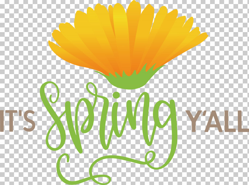 Spring Spring Quote Spring Message PNG, Clipart, Calendula, Cut Flowers, Logo, Petal, Pot Marigold Free PNG Download