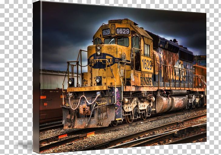 Saginaw Train Railroad Car Rail Transport Track PNG, Clipart, Art, Bnsf Railway, Canvas, Gallery Wrap, Imagekind Free PNG Download