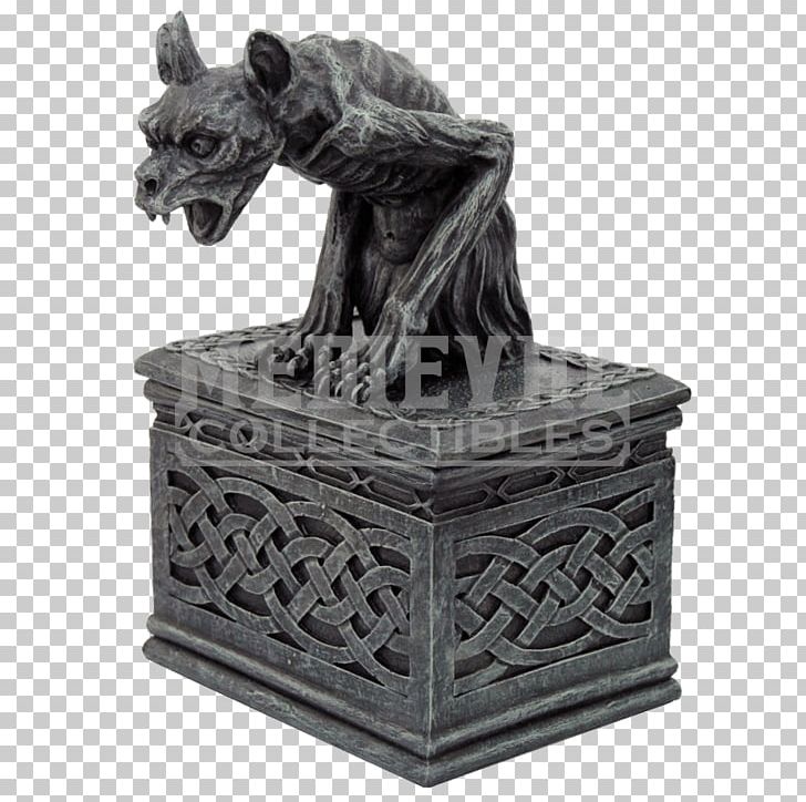 Gargoyle Gothic Architecture Stone Carving Casket Statue PNG, Clipart, Black And White, Box, Building, Carving, Casket Free PNG Download