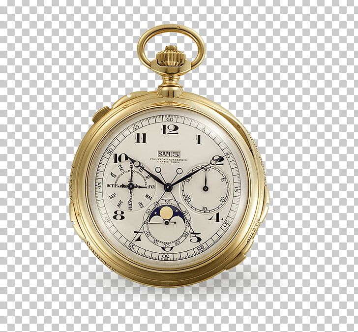 Clock Pocket Watch Vacheron Constantin Patek Philippe & Co. PNG, Clipart, Brass, Chronometer Watch, Clock, Complication, Gold Free PNG Download