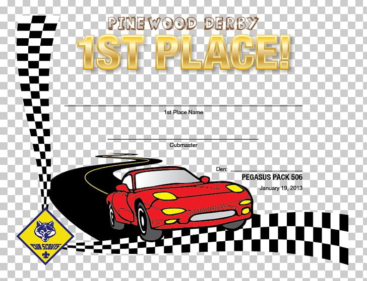 Pinewood Derby Cub Scouting Pattern PNG, Clipart, Automotive Design, Brand, Car, Certificate Of Participation, Check Free PNG Download