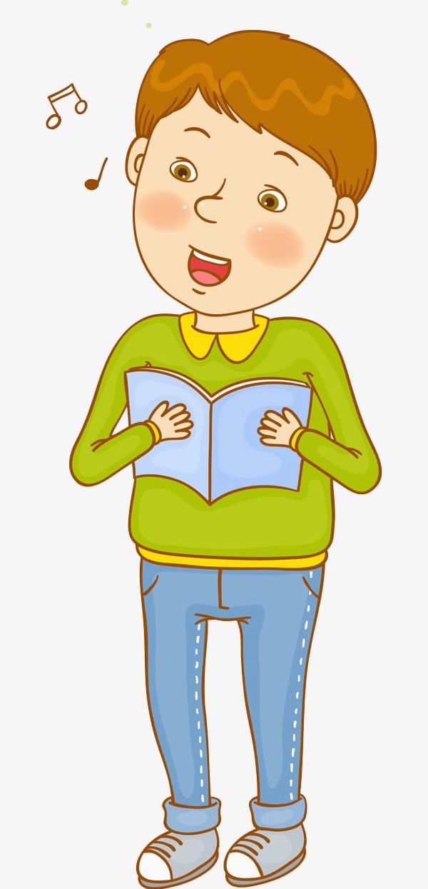 A Boy Singing Songs PNG, Clipart, Book, Boy, Boy Clipart, Cartoon, Clothes Free PNG Download