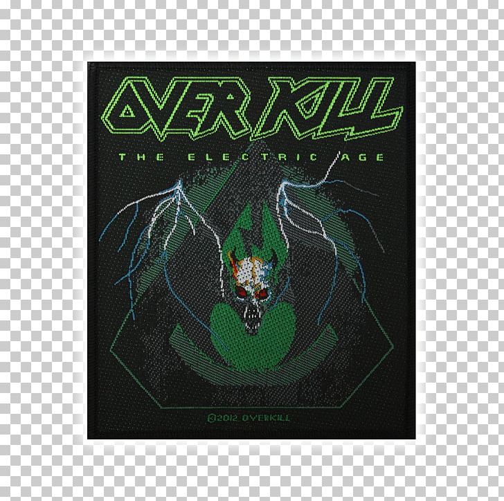 The Electric Age Overkill Thrash Metal Necroshine The Grinding Wheel PNG, Clipart, Brand, Electric Age, Fictional Character, Graphic Design, Green Free PNG Download