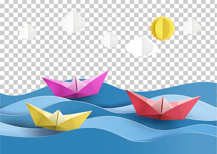 Paper Craft Sailboat Origami PNG, Clipart, Art Paper, Baiyun, Boat, Cartoon Paper Boat, Cloud Free PNG Download