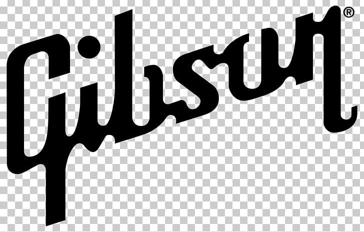Logo Gibson Brands PNG, Clipart, Area, Black And White, Brand, Electric Guitar, Gibson Brands Inc Free PNG Download