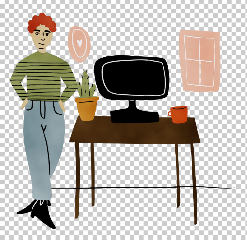 Drawing Desk Painting Paper Cartoon PNG, Clipart, At Home, Cartoon, Chair, Desk, Drawing Free PNG Download