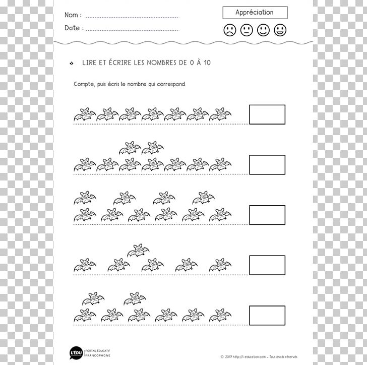 Counting Mathematics Number Dénombrement Cours Préparatoire PNG, Clipart, Angle, Area, Black And White, Brand, Counting Free PNG Download