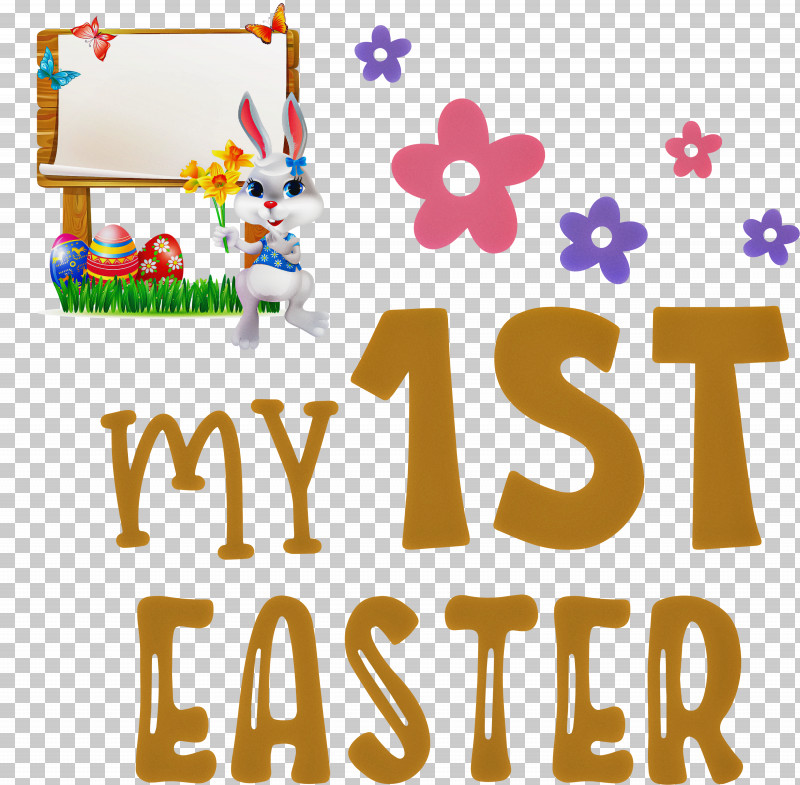 My 1st Easter Easter Bunny Easter Day PNG, Clipart, Behavior, Easter Bunny, Easter Day, Geometry, Human Free PNG Download