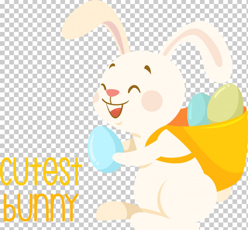 Easter Bunny PNG, Clipart, Cartoon, Easter Bunny, Meter, Rabbit, Yellow Free PNG Download