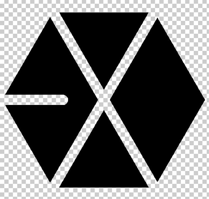 EXO Universe K-pop Logo Musician PNG, Clipart, Angle, Area, Black, Black And White, Boy Band Free PNG Download