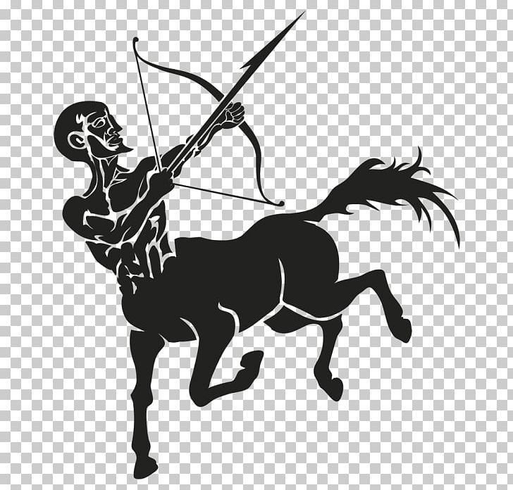 Graphics Stock Illustration Zodiac PNG, Clipart, Black And White, Bow And Arrow, Centaur, Drawing, Fictional Character Free PNG Download