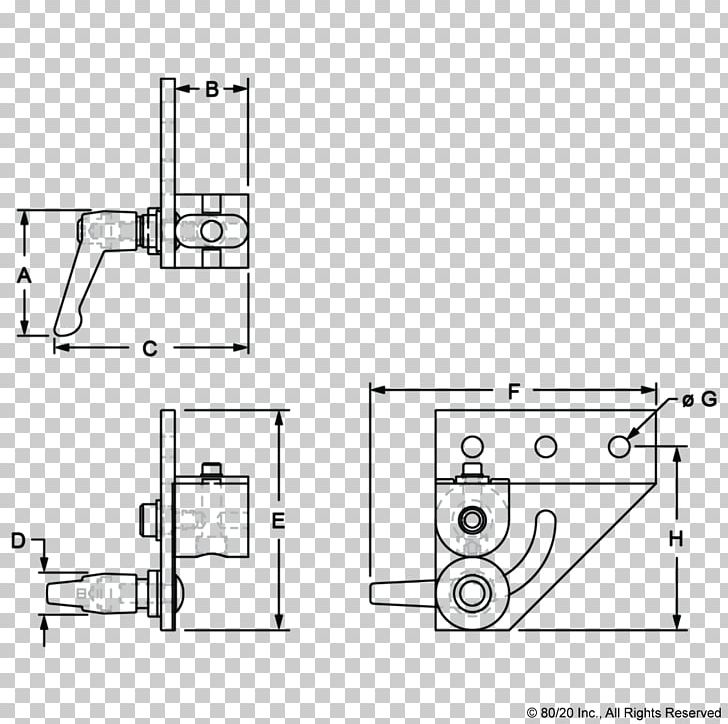 80/20 Technical Drawing T-slot Nut Door Handle Aluminium PNG, Clipart, 8020, Aluminium, Angle, Area, Artwork Free PNG Download