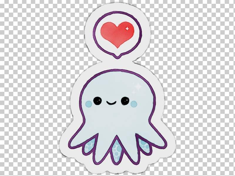 Sticker Octopus Cuteness Kawaii Zazzle PNG, Clipart, Canvas Print, Creativity, Cuteness, Drawing, Humour Free PNG Download