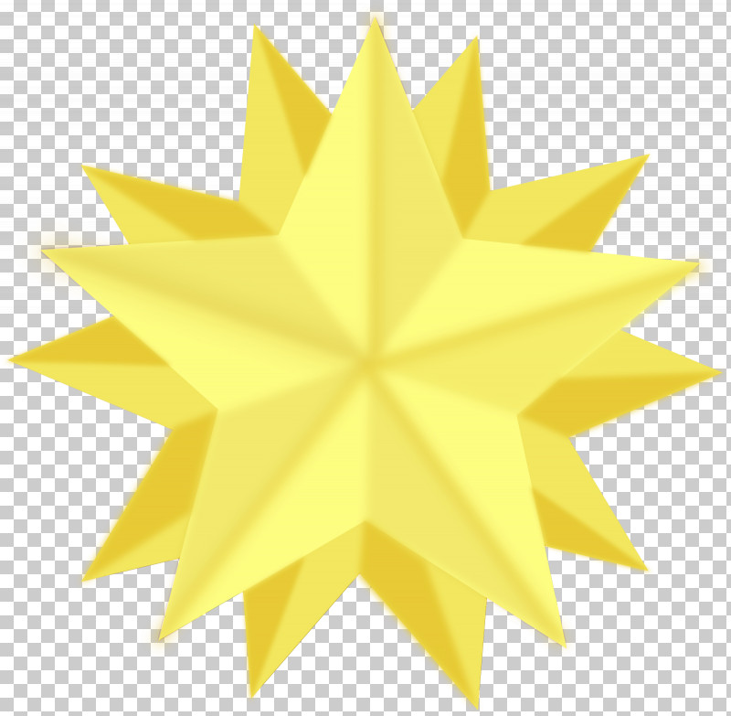 Yellow Plant Star Symmetry PNG, Clipart, Paint, Plant, Star, Symmetry, Watercolor Free PNG Download