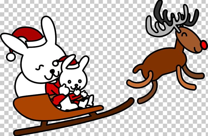 Easter Bunny Santa Claus Reindeer Christmas PNG, Clipart, Animal Figure, Area, Art, Artwork, Christmas Free PNG Download