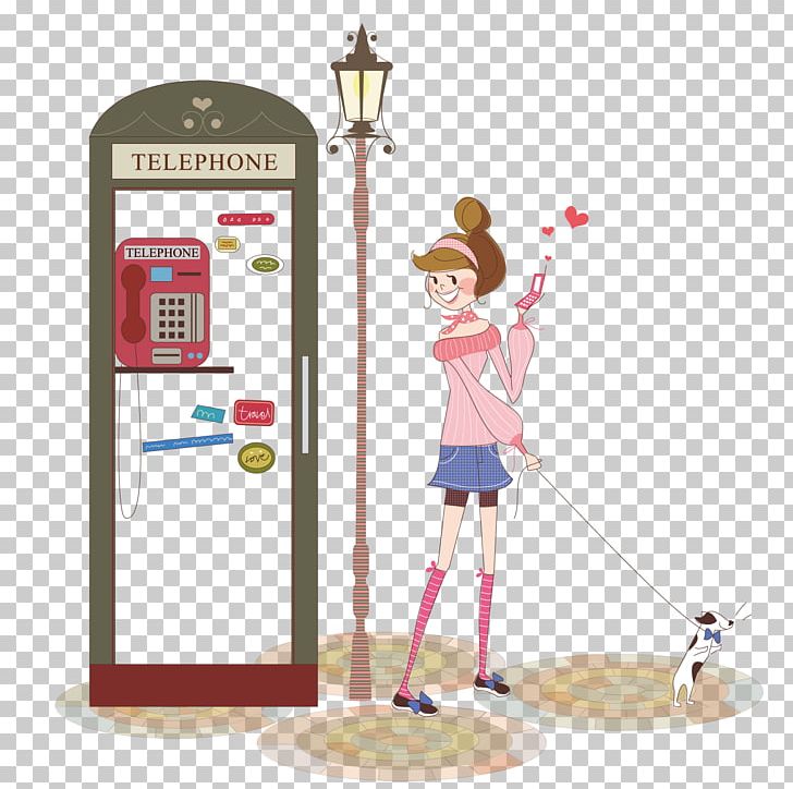 Telephone Booth Cartoon Illustration PNG, Clipart, Booth Vector, Business Woman, Front Vector, Mobile Phones, People Free PNG Download