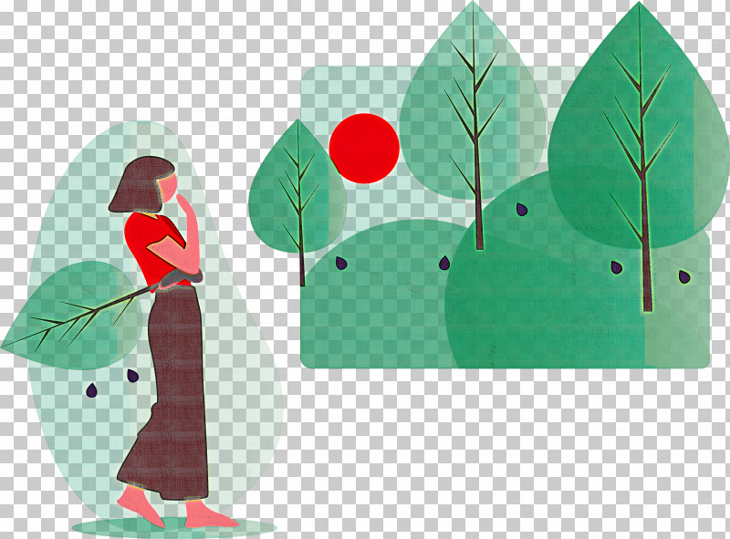 Forest Tree Girl PNG, Clipart, Construction Paper, Forest, Girl, Green, Leaf Free PNG Download