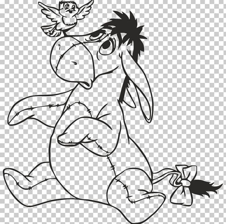 Eeyore Winnie-the-Pooh Colouring Pages Coloring Book Piglet PNG, Clipart, Adult, Art, Artwork, Black, Black And White Free PNG Download