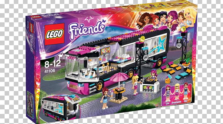 tema metallisk vinkel LEGO 41106 Friends Pop Star Tour Bus LEGO Friends LEGO 41105 Friends Pop  Star Show Stage