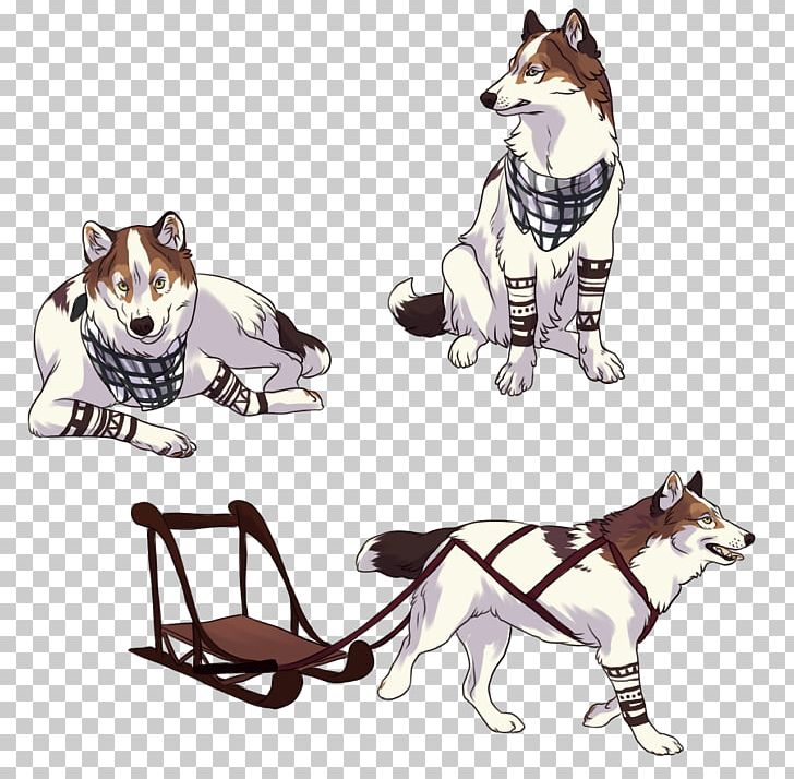 Dog Breed Cat Siberian Husky Leash Illustration PNG, Clipart, Animals, Breed, Carnivoran, Cartoon, Cat Free PNG Download