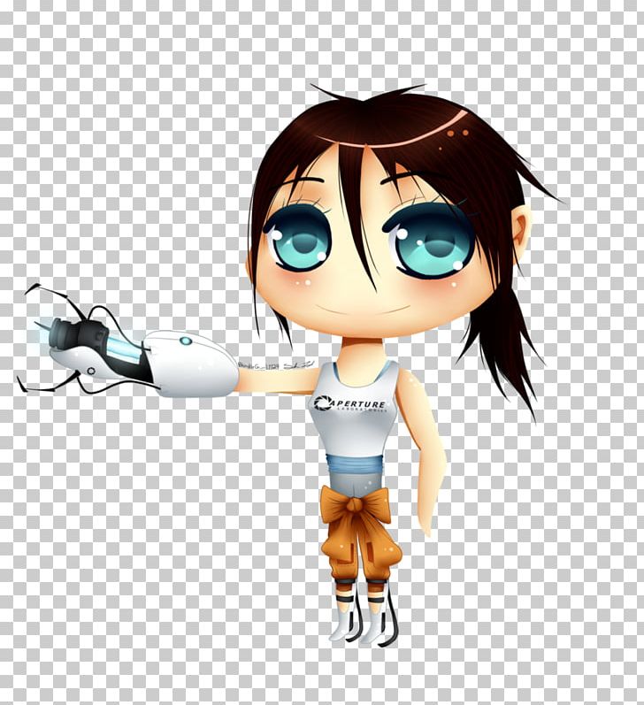 Portal 2 Chell GLaDOS Drawing PNG, Clipart, Action Figure, Anime, Arm, Art, Black Hair Free PNG Download