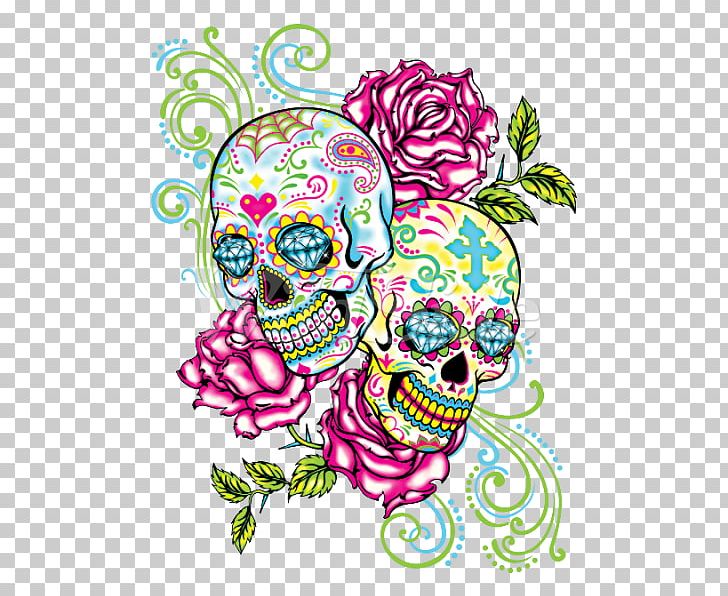 Calavera Day Of The Dead T-shirt Skull Rose PNG, Clipart, Art, Artwork, Bone, Circle, Clothing Free PNG Download