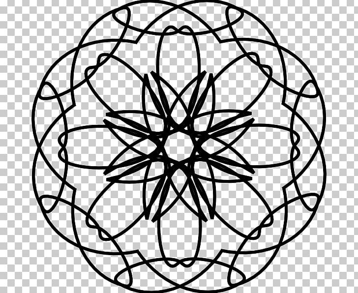 Mandala Wikimedia Commons Ornament Overlapping Circles Grid Pattern PNG, Clipart, Area, Black And White, Circle, Download, Drawing Free PNG Download
